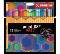 Kalanka-Stylo Feutre Pointe Fine Point 88 - Etui Carton X 24 Feutres Fins - Gamme Arty
