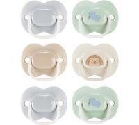 Kalanka-Sucette Anytime, 0-6 Mois, Lot De 6 Sucettes Symétriques Sans Bpa Fournies Avec Une Capsule De Stérilisation Réutilisable