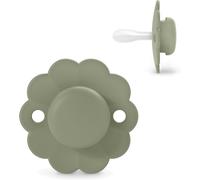 Kalanka-, Sucette Bébé 6/18 Mois, Sucette Ronde Avec Tétine Symétrique Sx Pro En Silicone, Tétine Réversible, Plate Et Flexible, Respecte Le Développement Buccodentaire, Wonder Green