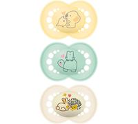Kalanka- Sucette Original Beige 18+ Mois (3 Pièces) Coloris Aléatoire \U2013 Tétine Symétrique En Silicone Ultra-Doux \U2013 Tétine Bébé Anatomique Pour Un Développement Bucco-Dentaire Optimal