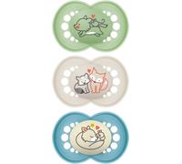 Kalanka- Sucette Original Bleu 18+ Mois (3 Pièces) Coloris Aléatoire ¿ Tétine Symétrique En Silicone Ultra-Doux ¿ Tétine Bébé Anatomique Pour Un Développement Bucco-Dentaire Optimal