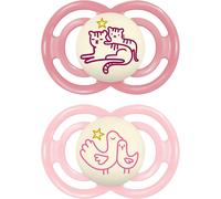 Kalanka-Sucette Perfect Night S207, Avec Tétine En Silicone Extra Fine Et Flexible Skinsofttm Ultra Soft Pour Enfants À Partir De 6 Mois, Boîte Autostérilisable, Modèles Assortis, 1 Pièce