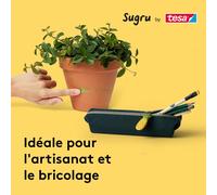 KALANKA-Sugru by tesa - Pâte Fixante Polyvalente à Modeler en Lot de 3 x 3.5 g - Pâte Durcissante Adhésive Polyvalente pour Décorer, Coller, Réparer, et pour Bricolage Créatif - Noir, Blanc et Gris