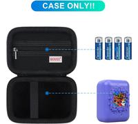 KALANKA-Suitcase Compatible bitzee Interactive Toys Digital Pet & Suitcase, Support de Rangement de Voyage Dur pour Virtual Electronic Pet Kids Toys, Espace Manuel supplémentaire, Batterie, Noir