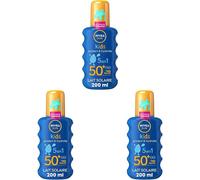 Kalanka-Sun Spray Solaire Protect & Hydrate Kids Coloré Spf 50+ 200 Ml \U2014 Crème Solaire Résistante À L'eau \U2014 Haute Protection Visage Et Corps Pour La Peau Délicate Des Enfants (Lot De 3)