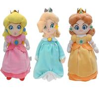 KALANKA-Super Star Collection Princes Rosalin & Dais Peluche en peluche Rose jaune et bleu 26 cm