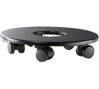 KALANKA-¿ Support à roulettes d'Extérieur et d'Intérieur ¿ Pour modèle Cub/Cottage/Cursivo/Classico/Premium ¿ Coloris Noir ¿ Ø 26 x 5,8 cm