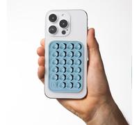 Kalanka-Support À Ventouse Pour Téléphone Portable, Antidérapant, Autocollant, Étanche, En Silicone, Pour Tous Les Téléphones Portables Standard, Iphone Et Android, Bleu Pâle