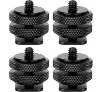 KALANKA-Support de Caméra pour Sabot Adaptateur de Sabot 1/4'' 20 vis de Trépied Support de Moniteur Flash Shoe Mount Paquet de 4