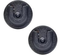 KALANKA-Support de Micro Radio CB à Clipser avec Dos adhésif 3M pour Midland, Kenwood, Motorola, CB Ham, Radio Mobile Amateur PMR pour Voiture, Jeep, véhicule, Maison, Bureau (Noir, 2 pcs)
