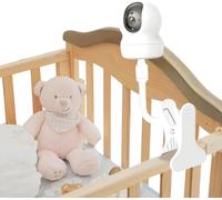 Kalanka-Support De Moniteur Pour Babyphone Avec Connexion À Vis 1/4 Compatible Avec Hellobaby Hb65, Hb6550, Hb6558, Hb66, Hb248, Clip Réglable Pour Lit Et Mur Pour Caméra De Bébé, Aucune Outil Requis