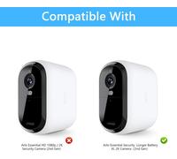 KALANKA-Support de montage pour appareil photo Arlo Essential 2 HD XL, avec ¿¿tui en silicone ¿¿tanche pour cam¿¿ra de surveillance ext¿¿rieure Wi-Fi Arlo Essential 2 XL 2K