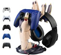 KALANKA-Support Manette Cyberpunk Porte Casque Gamer Accessoires Gaming Merchandise Déco Gaming 16 x 20 x 27,5 cm