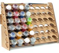 KALANKA-Support Mural pour Peinture Maquette. Rangement Mural en Bois Porte Pot Peinture Acrylique Citadel pinceaux Warhammer Hobby Zone (33 mm)