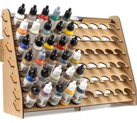 KALANKA-Support mural pour Peinture maquette. Rangement mural en bois porte pot peinture acrylique Vallejo Army Painter pinceaux Warhammer hobby zone (26 mm)