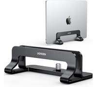 KALANKA-Support Ordinateur Vertical en Aluminium Laptop Stand Vertical Porte PC Portable Bureau Réglable Compatible avec MacBook Pro Air MateBook Chromebook Surface Dell HP iPad Pro Air (Noir)