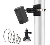 KALANKA-Support Ring Camera Exterieur, Support Universel à Poteau pour Ring Indoor Cam, Support de Mât pour Caméra Spotlight et Panneau Solaire, Support Poteau Réglables pour Caméras CCTV (Noir)