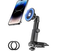 Kalanka-Support Téléphone Voiture Aimanté Fente Cd, Porte Telephone Voiture Lecteur Cd Magsafe Avec Bras Télescopique Pour Iphone 15/14/13 Série, Étui Magsafe & Autres Téléphones Android