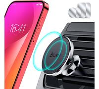 Kalanka-Support Téléphone Voiture Magnétique, Porte Telephone Voiture Aimanté Grille Aération, Super Solide Facilité&d'installation&aimant Puissant&360°Rotation Pour Iphone 16/15/14 & 4-6.7"" Smartpho