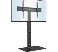KALANKA-Support TV de Sol pour Téléviseurs de 30-70 Pouces Plasma/LED/LCD/OLED Incurvés & Plats, Support TV Haut Réglable en Hauteur jusqu'à 40 kg, Max VESA 600x400 mm