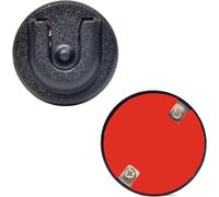 KALANKA-Support Universel pour Microphone Radio Ham CB, Bouton Rond avec Dos adhésif pour Motorola HLN9073B CDM1250 CDM750 GM300 M1225 GM3688 GTX800 Kenwood TK768G TK868G TM471A (Noir 01, 2 Pack)