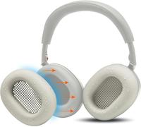KALANKA-SweatZ XM6 ¿Coussinets d'oreille en Silicone brevetés, compatibles avec Le Sony WH-1000XM6, par Wicked Cushions Résistants à la Transpiration et lavables Platinum Silver