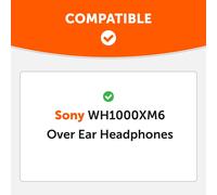 KALANKA-SweatZ XM6 \u2013Coussinets d'oreille en Silicone brevetés, compatibles avec Le Sony WH-1000XM6, par Wicked Cushions Résistants à la Transpiration et lavables Black Camo