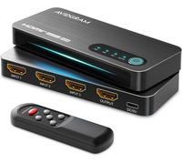 KALANKA-Switch HDMI 4K 120Hz 3x1, 8K HDMI Commutateur 3 In1 Out avec télécommande HDMI 2.1 Swicther Prise en Charge Automatique 8K 48Gbps pour Xbox SeriesxPS4 Pro PS5 Noir