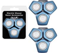 Kalanka-T¿ºtes De Rasage Sh71/50 Compatibles Avec Les Rasoirs Phil*Is S¿¿Rie S5000 (S5xxx), S7000 (S7xxx),Sh60/70 Et Sh71/50,Lot De 2 (Bleu)