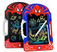 KALANKA-Tablette LCD Dessin avec Stylet Web & Poignée 2 Pièces, Ardoise Magique Effaçable Enfant, Spider Jouet Cadeau Garçon 2 3 4 5 6 7 8 9 10 Ans, Jouet Jeux Educatif Cadeau 3-12 Ans Enfant