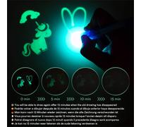 KALANKA-Tablette Lumineuse Enfant A4 et A5, 6 Pochoirs et 2 Stylo Espion - Jouet Fille Garcon 3 4 5 6 7 8 9 10 Ans Ardoise Magique, Jeux Cadeaux Enfants Tableau Magique pour Anniversaire, Noël