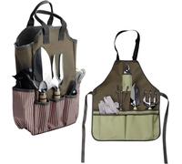 KALANKA-Tablier de Jardinier, 55x45cm, Sac à Outils de Jardinage, 38x25x9cm, avec 8 Poches, Portable Sac Fourre-Tout de Jardin(Aucun Outil)