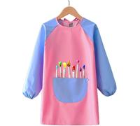 KALANKA-Tablier de peinture pour enfants 1 pièce, tablier de peinture imperméable pour garçons et filles de 4 à 12 ans, tablier pour enfants avec manches, adapté à la peinture et à l'artisanat, à la