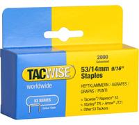 Kalanka-Tacwise 0338 Agrafes Galvanisées 53/14 Mm, Boîte De 2.000