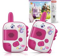 KALANKA-Talkie Walkie Enfants, Cadeau Licorne Fille 3 4 5 6 7 8 Ans Toki Walki Jouet Filles Garçon 3 4 5 6 7 8 Ans Talkie Walkie Licorne Cadeaux de Noël Enfants 3-7 Ans Jeux d'extérieur Cadeau Annive