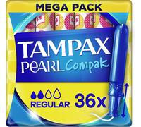 Kalanka-Tampax Compak Pearl Lot De 36 Tampons Régulier