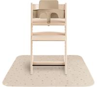 Kalanka-Tapis Anti-Éclaboussures Mushie 108x108 Cm Imperméable, Léger, Durable, Sans Bpa Parfait Pour Chaise Haute, Attrape-Miettes, Et Diversification Alimentaire Bébé (Rainbows)