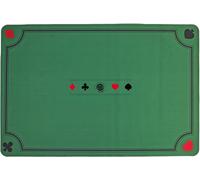 Kalanka-- Tapis De Jeu - Jeu De Cartes - 140352 - Vert - Antidérapant - 2 À 6 Joueurs - Cartes À Jouer - Jeux De Société - Confortable - Belote - Poker - Tarot - Contrée - 60 Cm X 40 Cm