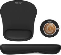 KALANKA-Tapis de Souris Ergonomique 3 en 1, Repose-Poignets Clavier et Dessous de Table, Kit de Mouse Pad en Mousse à mémoire de Forme pour Ordinateur de Bureau, Gamer, Antidérapant et Pliable