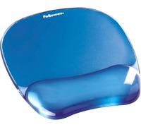 KALANKA-Tapis de Souris Repose Poignet Crystal Gel, Tapis de Souris Ergonomique, en Gel Transparent Bleu
