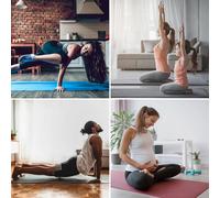 Kalanka-Tapis De Yoga 183 X 60 X 0.8 Cm Matelas Sport Gymnastique E-Book Antidérapant Sans Phtalates Sangle Transport Pilâtes Gym Aérobic Stretching Entraînement
