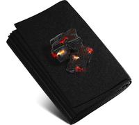 KALANKA-Tapis ignifugé 50x50 cm, résistant à la Chaleur jusqu'à 982 °C Noir, Tissu ignifugé idéal comme Tapis de feu ou comme Tapis de Barbecue, Tapis de Protection Thermique incombustible, Panneau i