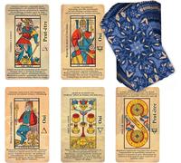 KALANKA-Tarot de Marseille pour Débutants ¿ Cartes de Tarot Illustrées avec Significations en Français