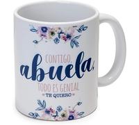 KALANKA-Tasse avec toi Grand-mère, Porcelaine 250 ML Blanc, 1 pièce (Paquet de 1)