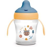 Kalanka-, Tasse D'apprentissage Avec Bec Rigide. Gobelet Bébé Anti Fuite Avec Couvercle Rabattable Et Anses. Passe Au Lave-Vaisselle. Trainer Cup 200ml. Verre Bébé Et Enfats +6 Mois. Fôret Jaune