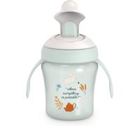Kalanka-, Tasse D'apprentissage Avec Bec Rigide. Gobelet Bébé Anti Fuite Avec Couvercle Rabattable Et Anses. Passe Au Lave-Vaisselle. Trainer Cup 200 Ml. Verre Bébé Et Enfats +6 Mois. Wonderland Vert