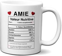 KALANKA-Tasse-Mug Meilleure Amie Cadeau Copine- Amie Valeur Nutritive- Idée Original Anniversaire Femme