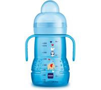 Kalanka-Tasse Trainer, Avec Tétine En Silicone Skinsoft Anti-Goutte, Facile À Attraper, 4 + Mois, 220 Ml, Bleu Clair