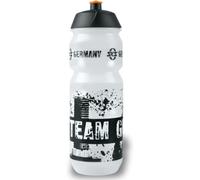 Kalanka-Team Germany Bottle Large Gourde De 750 Ml Au Design Sportif (Accessoire Pour Tous Les Porte-Bidons Courants, Valve Push-Pull Anti-Fuite, Forme Ergonomique, Bouchon Amovible)