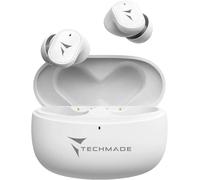 KALANKA-TECHMADE Écouteurs sans fil K111 Strong Sound avec étui inclus ¿ Son puissant, design ergonomique, technologie Bluetooth 5.0, contrôle tactile ¿ Couleur blanche